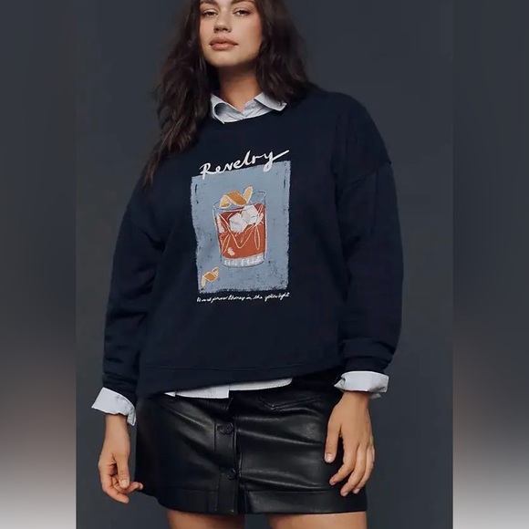 Anthropologie Sweaters - ANTHROPOLOGIE Maeve Cocktail Sweatshirt